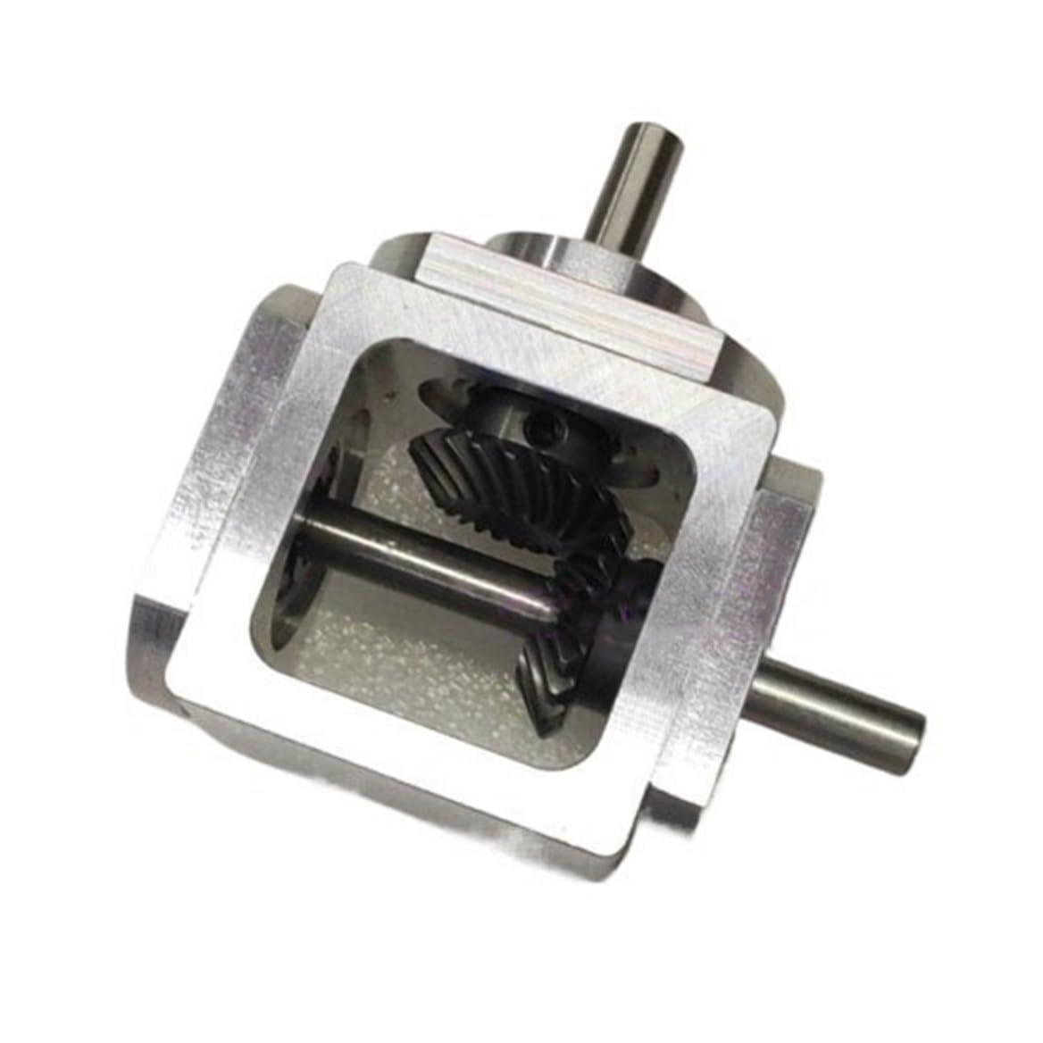 Angle Steering 1pc 90 Degree Spiral Bevel Gear Gearbox 1:1 Transmission Steering Gearbox 6mm Single Output Shaft T Type Cross Commutator Driving Change