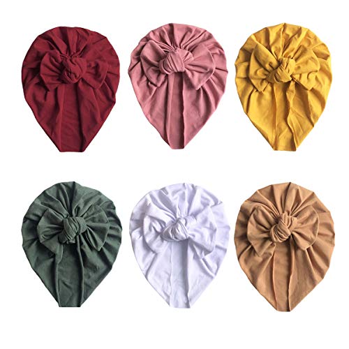 Image of Newborn Baby Cotton Cloth Turban Toddler Rabbit Hospital Hat Ear Hat Kids Set Baby Cap (MN104)