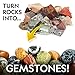 National Geographic Rock Tumbler Refill Kit - 1 Lb. Jasper Rocks for Tumbling - 8 Varieties Including Mookaite and Kabamba - Rock Tumbler Supplies Include Rock Tumbler Grit and Jewelry Accessories