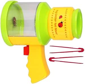OLIVIA &amp; AIDEN Childrens Bug Catcher and Viewer - Insect Magnifier, Catcher + 2 Bug Tweezers - Nature Exploration Microscope for Kids