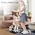 Emaraxy Peel and Stick Carpet Floor Tiles 12x12 Inch, 30 Pack Tile Carpet Squares, 4.5mm Thick Self Adhesive Carpet Tiles, Easy to Install, Durable Non-Slip Polyester for Home Office Dark Grey