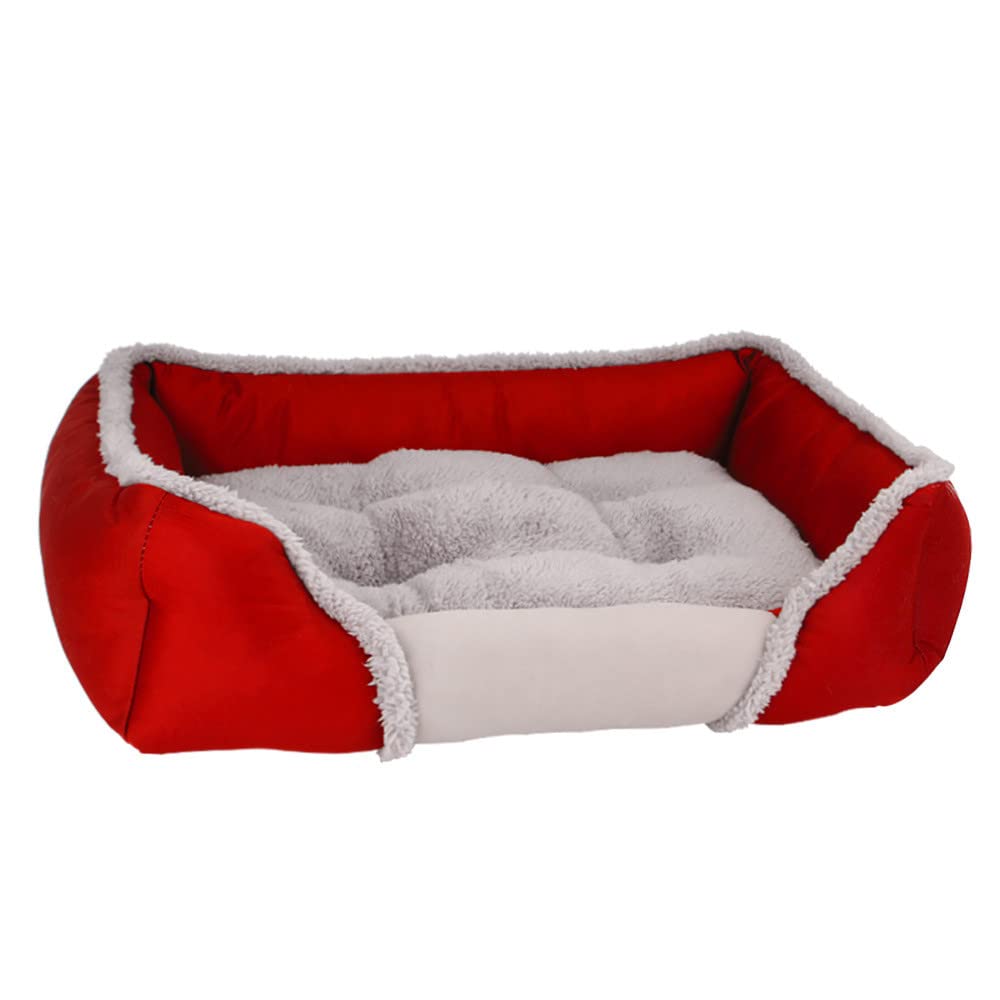 Lit pour chien et chat moelleux en tissu haut de gamme et chaud