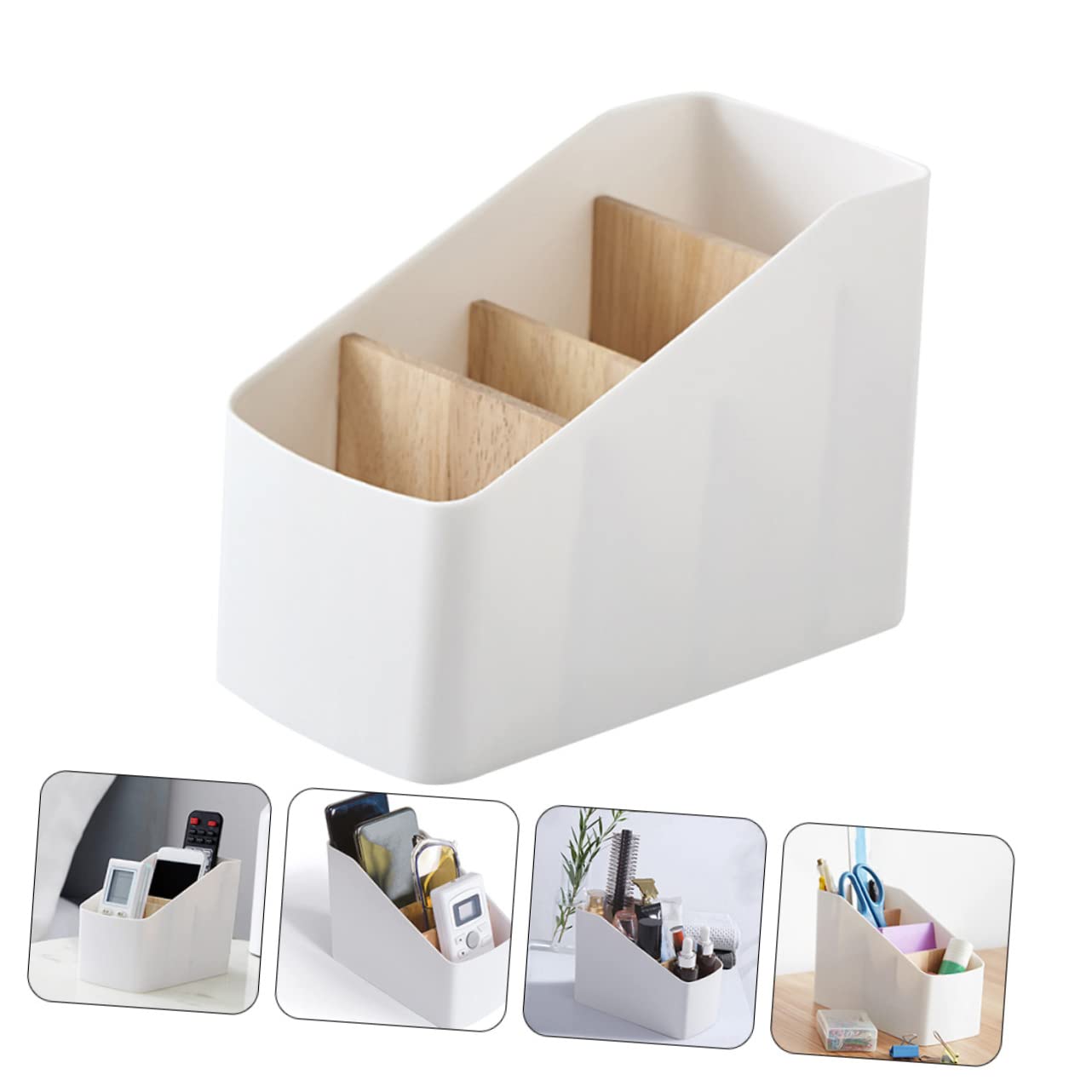 Veemoon 2 Stück Fernbedienungs Organizer mit Multi Design Praktische Aufbewahrungsbox für Schreibtisch und Wohnzimmer Vielseitig für Kosmetik Schreibwaren und Stabil und Platzsparend