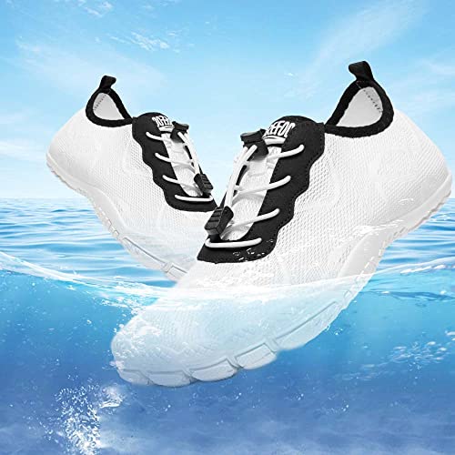 Image of hiitave Men Barefoot Water Shoes Beach Aqua Socks Quick Dry for Outdoor Sport Hiking Swiming Surfing