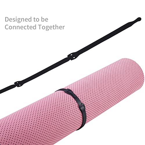 Image of 50 Reusable Cable Ties, Cable Straps, Trilancer 8 x 0.5 inches (20 x 1.2 cm) Magic Wire Cord Storage Bands for Home, Office, Data Center (Black)