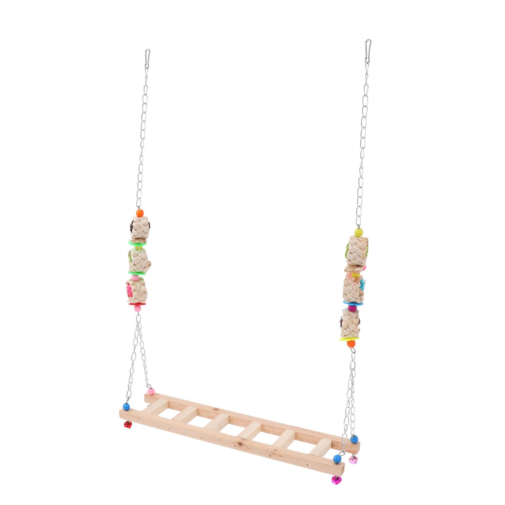 ORFOFE Large Chicken Coop Accessory Pet Chicken Swing Toy Wood Climbing Ladder Random Color