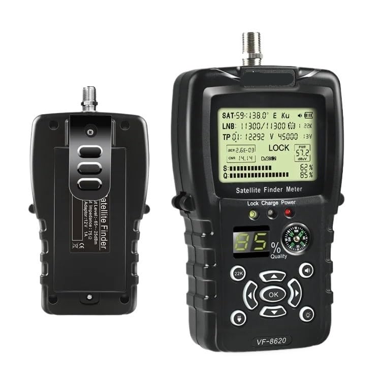 Medidor de Campo TDT, Buscador de satélite DVB-S/S2/S2X 1080P, pantalla de 2,2 pulgadas, brújula y linterna, VS V8 Finder 2 WS6933
