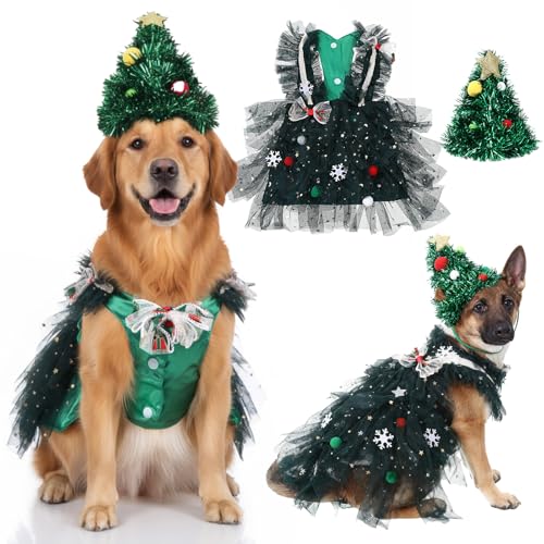 Disfraz de Árbol de Navidad para Perro XL Huhumy