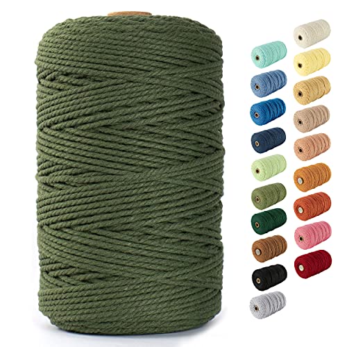 Macrame cord 3mm - flexible & soft rope perfect for knots - m…