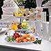 3 Tier Serving Tray Stand – Round Cupcake Dessert Party Platter with Bonus Serving Metal Tongs – Three Tiered Food Holder Display for Weddings, Tea Parties, Birthdays or Holiday Dinners