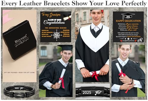 Gifts for Men Leather Bracelet Brown Braided Forever I Love You Gifts for Him Infinity Cuff Bracelets Birthday Gifts for Boyfriend Son Grandson Husband Dad Mens Fathers Day Gift