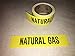 Roll of Natural Gas Pipe Markers, 72 Labels in A Roll, Perforated, Meet Asme A13.1 Standards, Self-Adhesive Stickers You Peel and Stick, 2