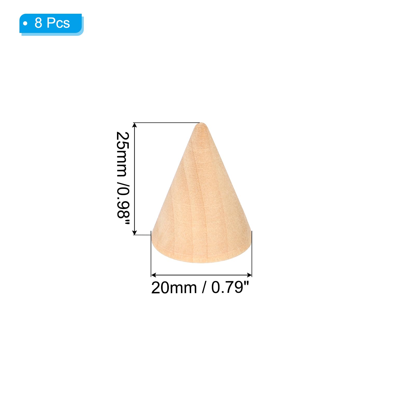 PATIKIL Wood Cone Ring Holder - Image 2