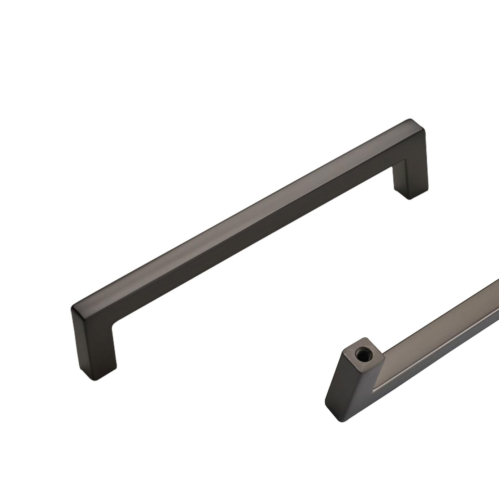 Szlxjmfl Grey Kitchen Cabinet Handles 160Mm, 2 Pack Handle For Furniture Solid Zinc Alloy | Plating Surface, Drawer Handles Hole Centers: 96-320Mm Cabinet Pulls Cupboard Handles Wardrobe Handles 160Mm/6.3In