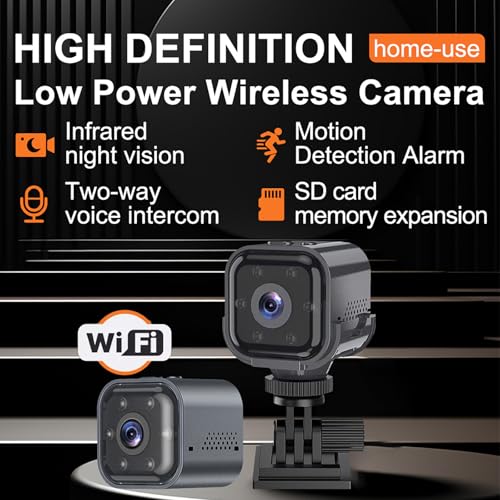 Image of Guardhouse Mini Camera, Two Way Audio, 120Pan Tilt Rotation, Local MicroSD Card Storage, WiFi Remote Mobile App Control for Indoor,Outdoor Security Camera for Homes and Retail Stores (Camera)