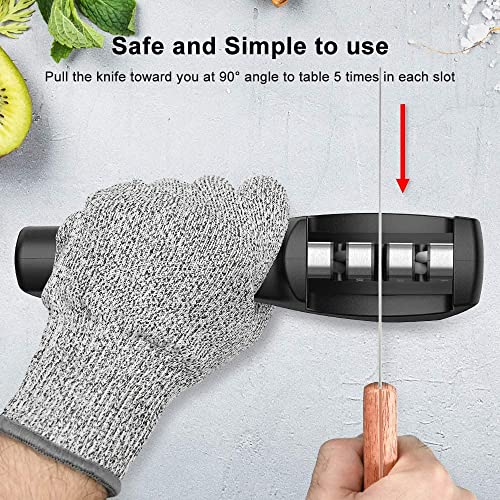 4 In 1 Kitchen Knife Sharpeners,4-Stage Knife Sharpeners For Kitchen Knives,Scissor Sharpener #TOP2