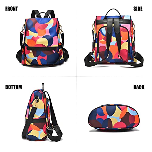 Image of CHERUTY Women Backpack Purse Nylon Anti-theft Fashion Casual Lightweight Travel Shoulder Bag