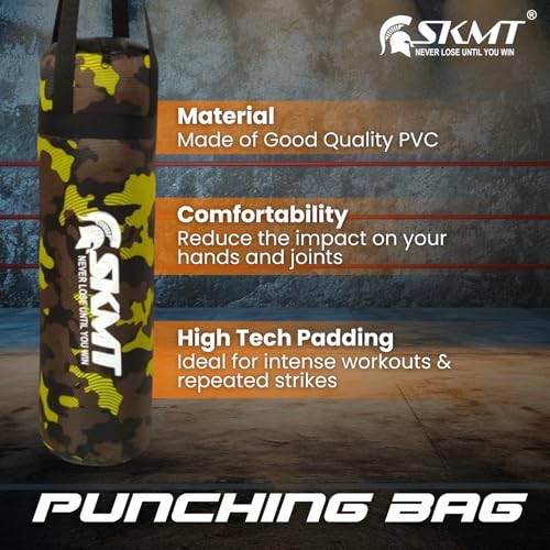 Image of SKMT NEVER LOSE UNTIL YOU WIN Kids Boxing Set - Camo Green (2-8 Years)