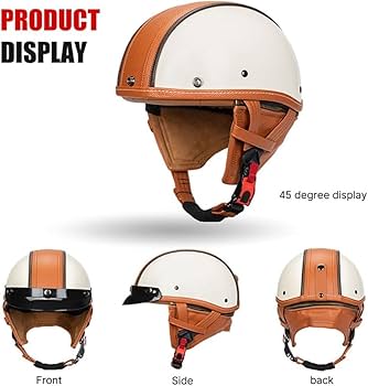 Amazon.com: CHPINGN Half Helmet Motorcycle Men DOT Approved