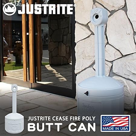 Amazon Co Jp 雑貨 水いらず アメリカンアッシュトレイスタンド Buttcan グレー Justrite アメリカの灰皿 スタンド灰皿 おしゃれ インテリア ガレージ 西海岸 喫煙所 屋外 事務所 現場 工場 車庫 世田谷ベース 車 バイク