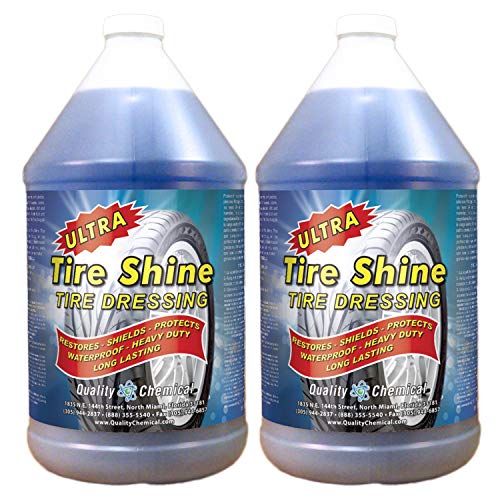 Quality Chemical Ultra Tire Shine Solvent-Based Tire Dressing - Best Tire Shine - Cover All Tire Shine for an Extreme Tire Shine - 128 oz (Pack of 2)