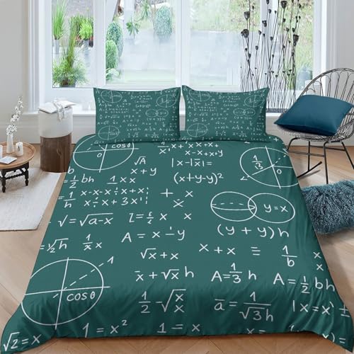 Formules mathématiques housse de couette pour chambre ado - 4