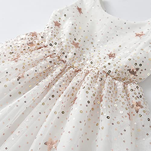 DXTON Kids Girls Dresses Summer Toddler Short Sleeve Tutu Party Outfits2