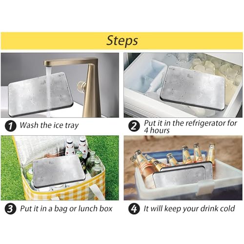 Pack de refroidissement en acier inoxydable pour glacière et pique-nique - 5