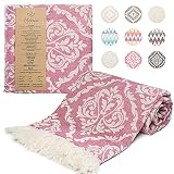 Mebien touche de la nature Turkish Towels Beach Towels Oversized (35”x67”) Beach Towels for Adults Q