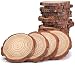 Unfinished Natural Wood Slices 3.5-4 Inch 20 pcs with Tree Bark Circles Log Discs for DIY Crafts Christmas Rustic Wedding Ornaments by AIMINUO