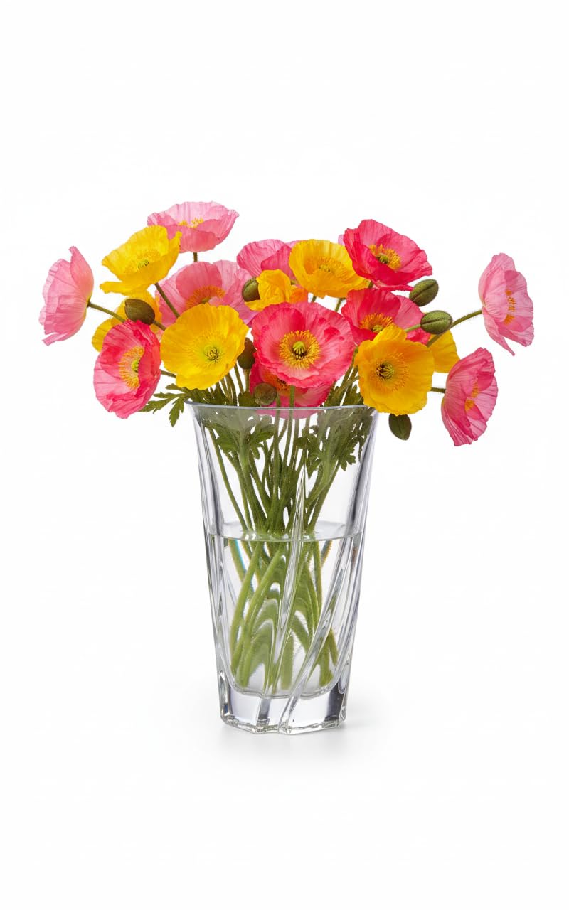 Cristal D'Arques Elixir Crystal Vase 22 Cms 1 Pc for Home Decoration