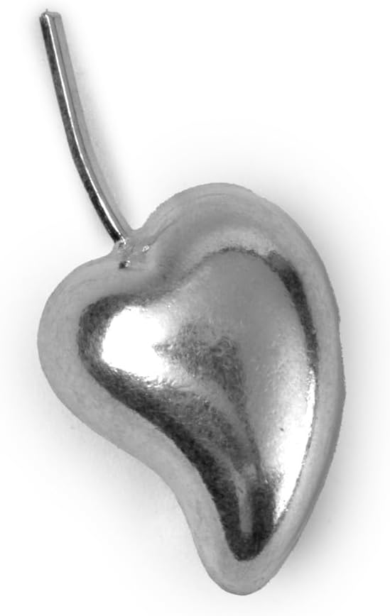 925 Sterling Silver Hollow Mango | Handcrafted Aam Fruit Idol | Puja Decoration, Gift Article | (3 X 1.5 cm)