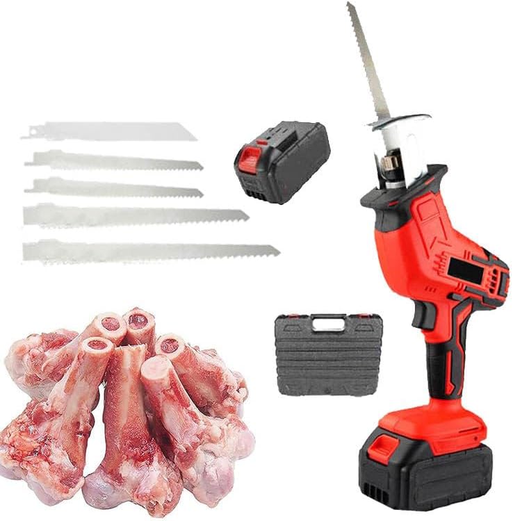 Handheld Electric Butcher Saw, Electric Bone Cutter, Low Vibration, Weight Approx. 2kg, Suitable for Commercial, Home Use, Electric Meat Saw, Quick Cutting of Meat, Bones, Wood, PVC