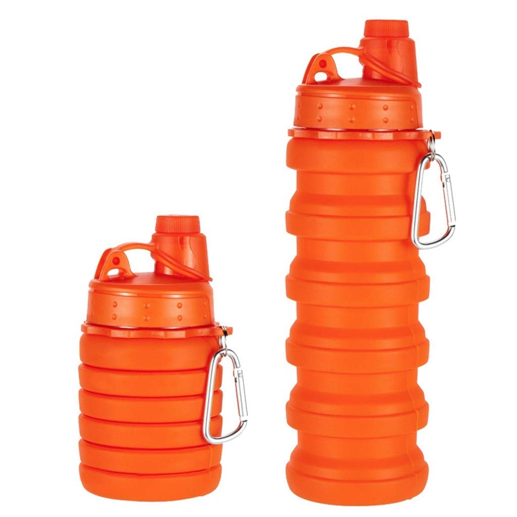 Faltbare Wasserflasche, Einfarbig Sportschale Mit Haken Tragbar for Den Außenbereich