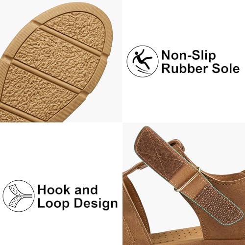 Decould sylf Closed Toe Sandals Women: Comfortable Summer Flats by Decould sylf - Used condition - Image 5