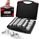 Pikwo ORFS - Juego de 72 tapas y tapones para manguera y tuberías, tamaños 04 06 08 10 12 16