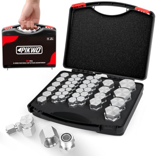 ORFS Cap and Plug Kit for Hydraulic Fittings, 72 pcs