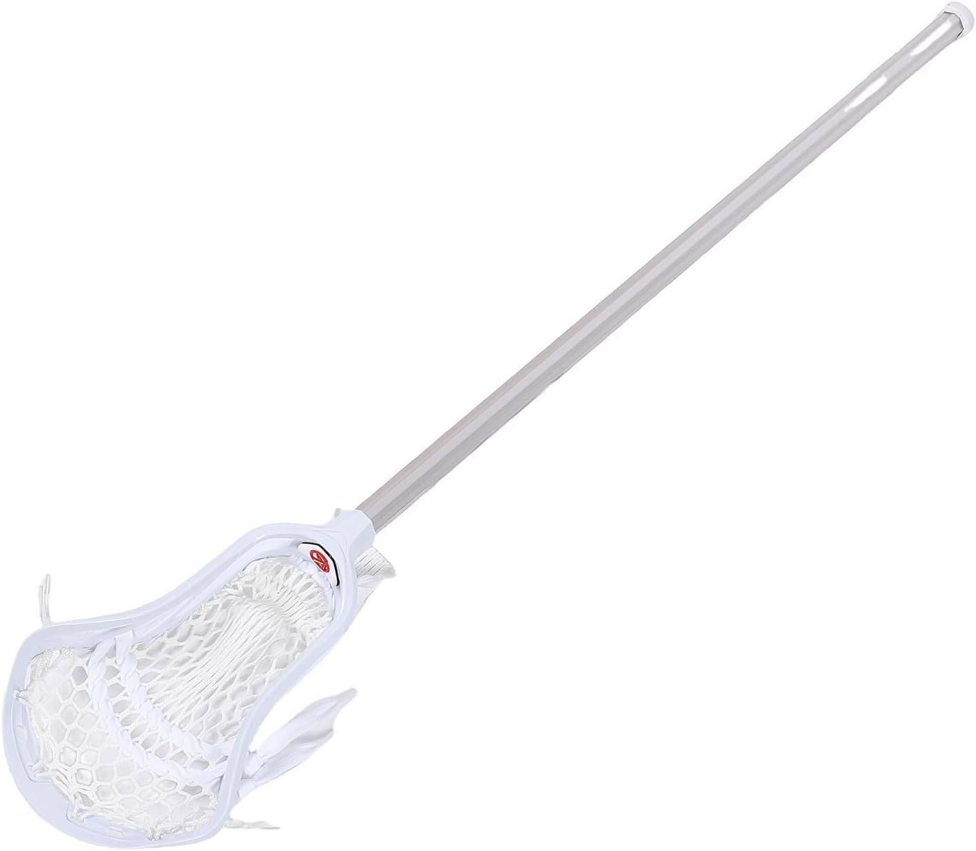 30 Inch Lacrosse Stick for Men, Non Slip Handle Aviation Aluminum Wear Resisting Men Training Lacrosse Stick with Mesh Pocket for Various Training Drills & Game