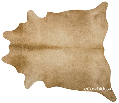 ecowhides Palomino Genuine Cowhide Rug 7x6 ft