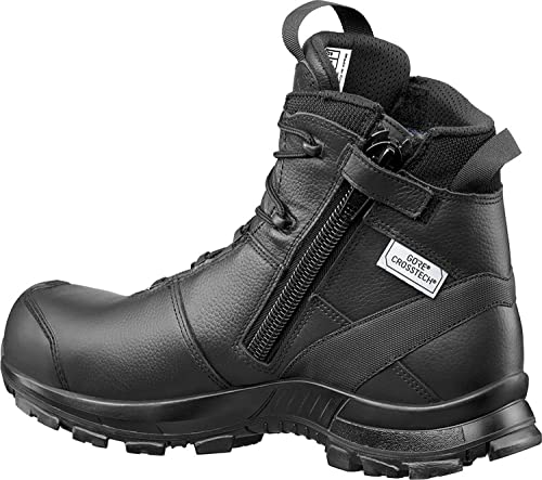 Haix Black Eagle Safety 55 Mid, Side-Zip, Mens Boots, Black,2