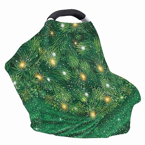Image of Baby Car Seat Cover Nursing Breastfeeding Covers for Babies Breastfeeding Scarf Stretchy Car Seat Canopy Cover