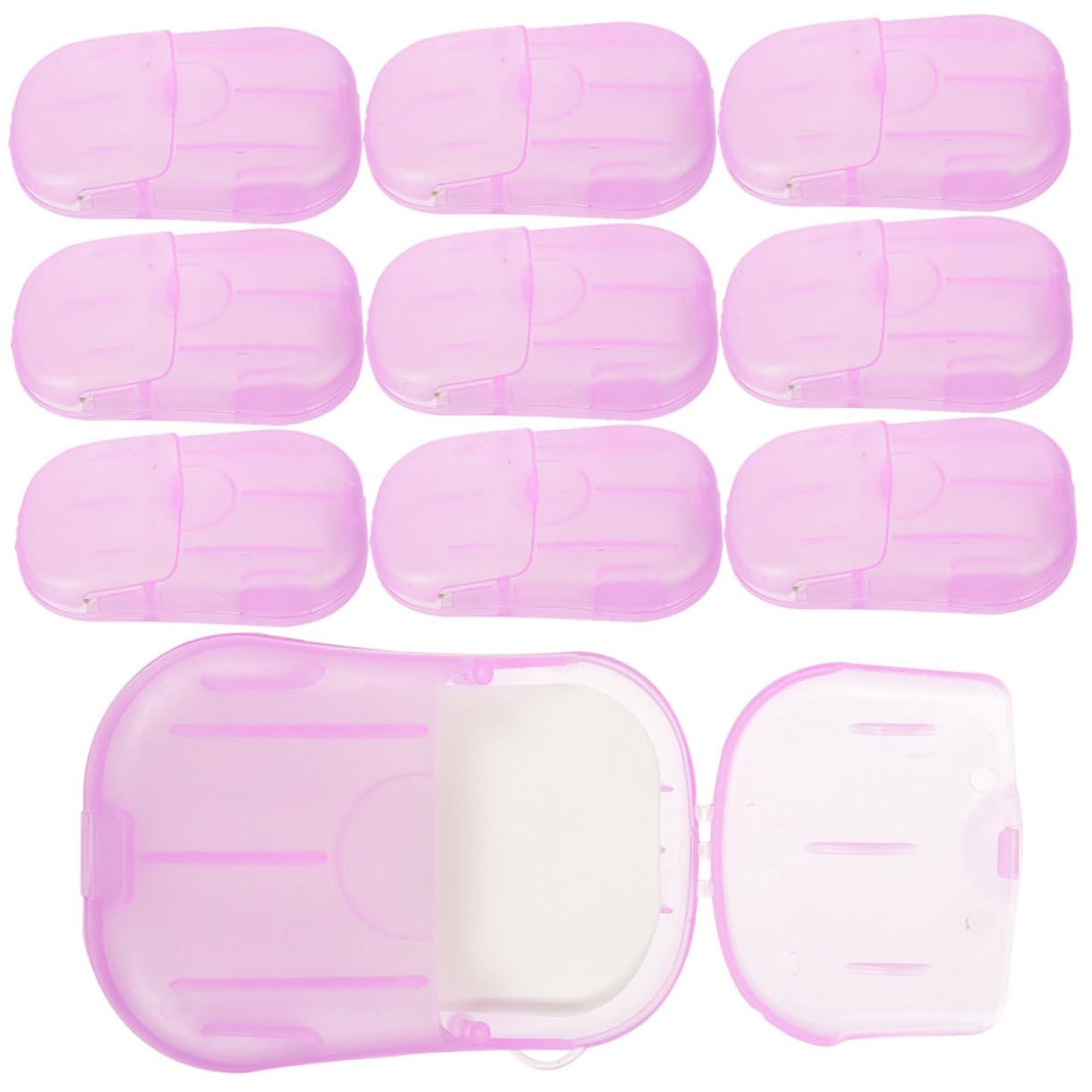 COOLHIYA 15 Pack Portable Travel Soap Sheets Hand Soap Sheets for Outdoor Camping