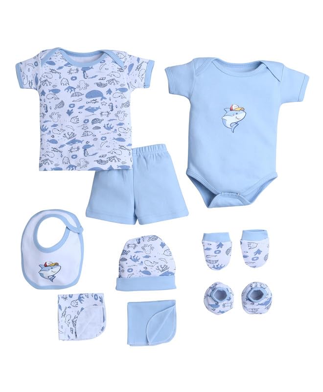 BUMZEE Baby Boys Cotton Half Sleeves Gift Set (Peb10576578)