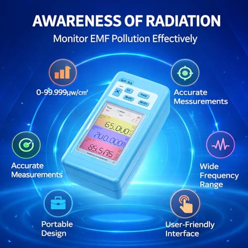 Detector EMF portátil con pantalla grande y alta sensibilidad miniatura 4