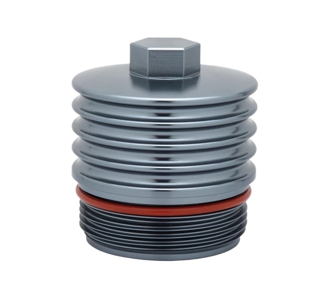 Coperchio Alloggiamento Filtro Olio in Lega di Alluminio Forgiato Compatibile con N20 N26 N52 N54 N55 B48 B58 EA888(B48)