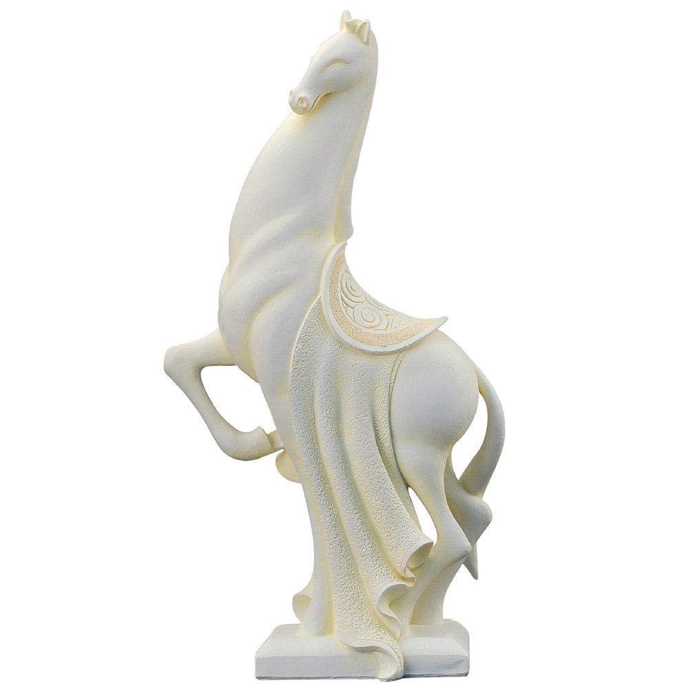 Décoration sculpture moderne de cheval : artisanat d'art abstrait pour intérieur