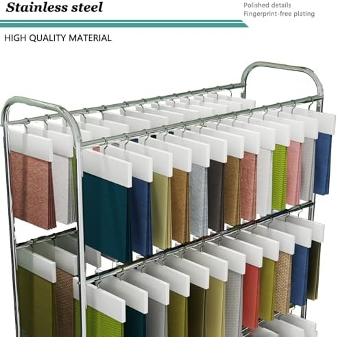 Floor-Standing Fabric Display Rack for Commercial Textile Storage and Organization（Single Layer,120 * 40 * 180） image 5