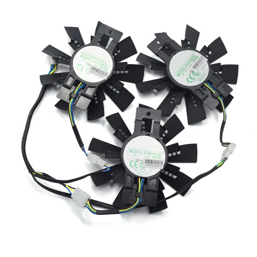 A Set of Fan for GTX980Ti GeForce GTX1070 1080AMP Graphics Card Cooling Fan GA92S2U