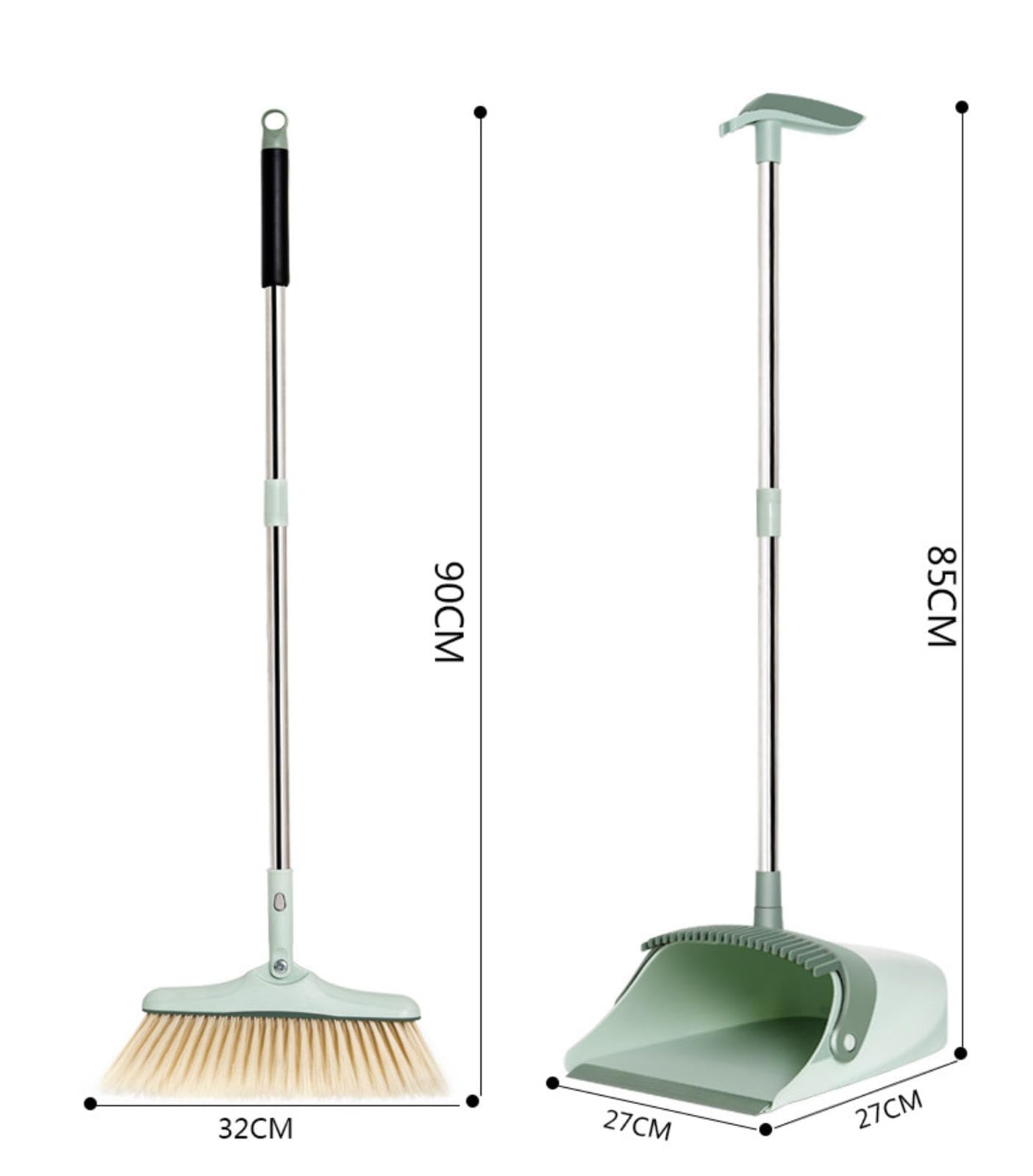 NIBHZ Juego de Escoba y Recogedor para El Hogar, Recogedor con Escoba, Juego Combinado para Restaurante, Cocina, Oficina, Dormitorio