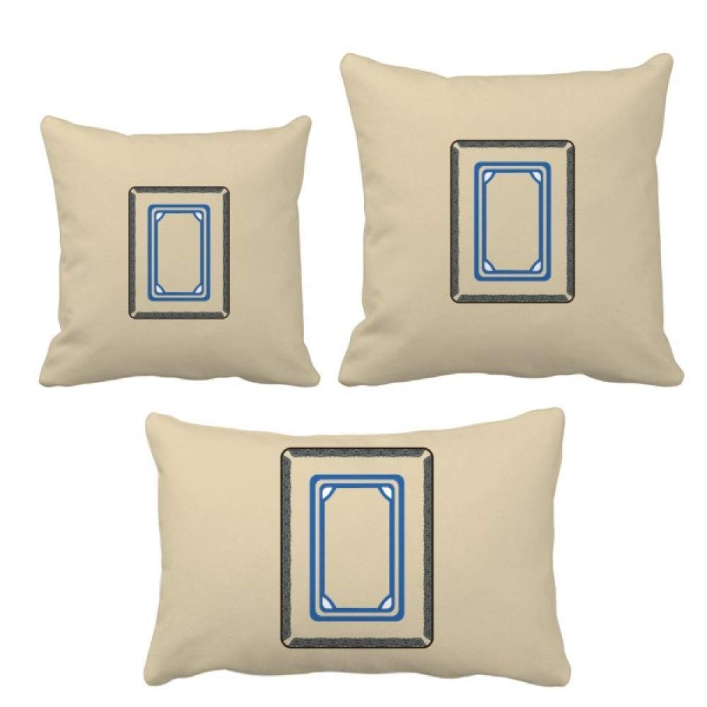 Coussin de canapé motif mah-jong blanc pour salon bohème et moderne
